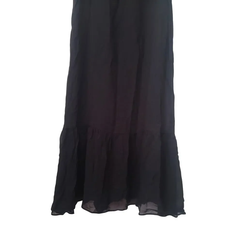 Reformation Butterfly Midi Dress Black Size 4